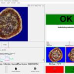 Schermata sistema di visione controllo pizze